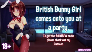 Kissing Lewd Kissing British FTM Comes Onto You At A Party SPICY British Bunny Girl