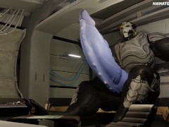 Male Turian Muscle Hyper Growth Animation