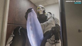 Big Cock Animation Of Male Turian Shower Muscle Hyper Dick Growth
