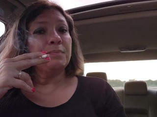 Smoking In My Car at Sunset_with Dirty Talk