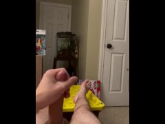 Cumming on myself feet twitching