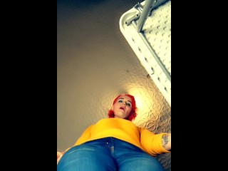 Lick my feet LOSER! On the FLOOR, with my feet on your_face (Femdom POV)