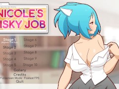 Nicole Risky Job [Hentai game PornPlay ] Ep.1 MILF camgirl sex simulation