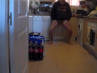 John Is Pissing All Over The Kitchen Floor