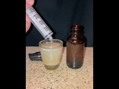 DIY spray cum lube using 5.5 tablespoons of my own cum