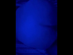 Getting fucked from behind in the neon lights 