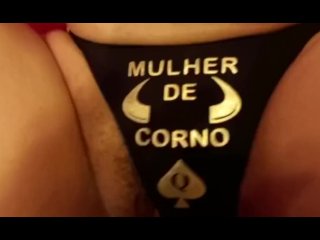 Wife Showing Off Cuckold Woman's Tattoo And Panties