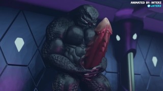 Big Cock Animation Of Sangheili Elite Muscle Hyper Growth
