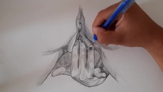 Blowjob Thumbnail Sketch - X ART HD PASSION-HD Fingers Drawing Tutoria Pencil Drawing Technique -  Pornhub.com