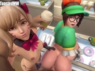 Mei And D.va 3Some