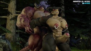 Monster Cock Growing And Fucking Animation Of Two Deathclaws