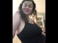 POV spying on step niece doing yoga while she dishes out SPH and threatens to tattle