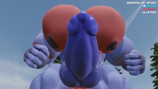 Big Cock Animations Of Cerberus Muscle And Hyper Magic Rock Growth