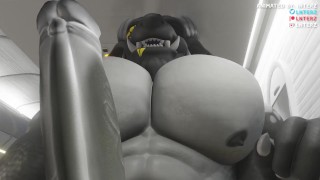 Huge Cock Animation Of A Dragon Gaining Massive Muscle
