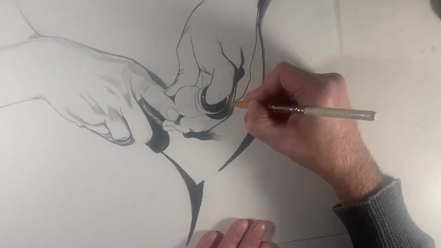 Erotic Lesbian Art Drawing Pencil - Pencil Sketch of the Hands Full HD Erotic Porn - Pornhub.com