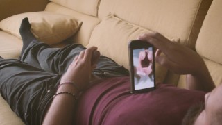 Homemade Kinky Bear Masturbating On His Sofa While Cuming Porn Videos
