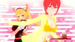 UNCENSORED MISS Kobayashi's DRAGON MAID ANIME HENTAI 3D