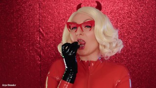 Mukbang ASMR Eating Chewing Chocolate Car Latex Blonde Arya Grander Close Up Video Mouth Fetish Mukbang ASMR Eating