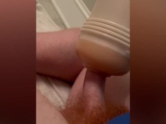 Fucking Fleshlight and Busting A Load