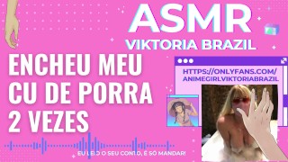 Brazilian Amateur Encheu Meu Cu De Porra 2 Vezes ASMR Trepada Louca Anal Conto Erotico Encheu Meu Cu De Porra 2 Vezes