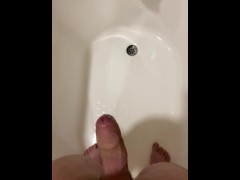 Guy desperately holding his piss until he loses control