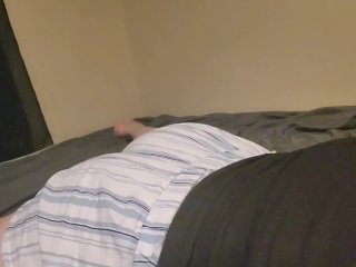 Milf Talking Dirty WhileHumping Bed
