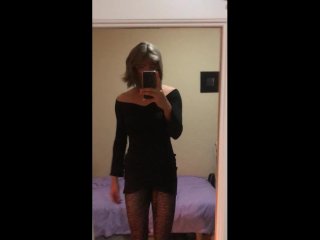 Just Me Rubbing My Cock In A Black Tight Dress - Cd