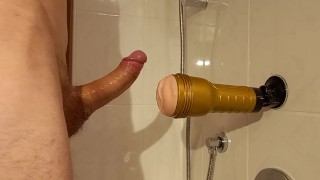 Fleshlight Sexy Horny Guy Finishes Long Edging Session With A Hot Fleshlight Pussy Fuck