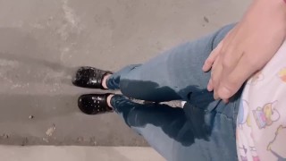Jeans That Have Been Wetted In Public