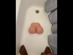 Daddy pissing all over your boobs