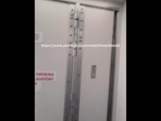 Amateur Guy With Big Dick On The Airplane Swinging