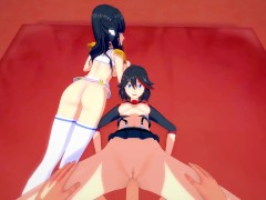 Smash slash Ryuko Matoi and Kiryuin Satsuki love sex