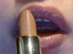 Nude Lipstick Application (NO SOUND) ASMR