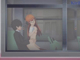 Futaba Sakura And Ren Amamiya Have Deep Fucking On The Bus. - Persona 5 Hentai
