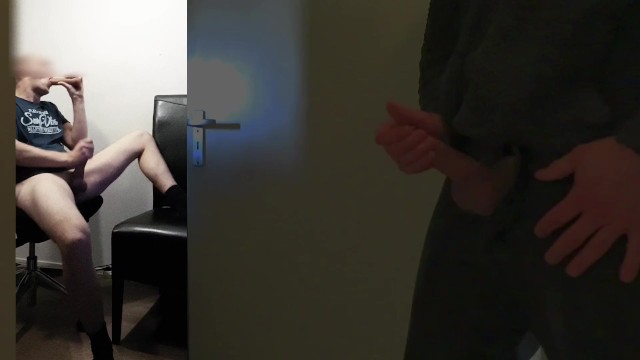 Caught Anal Masturbating - Roommate Caught Masturbating while Anal Penetrating himself and Watching  Gay Porn - Pornhub.com