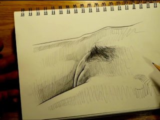 Lana Rhoades Hairy Pussy Pencil Drawing