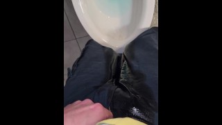 Because The Button On My Shorts Was Stuck I Had To Pee In Front Of The Toilet