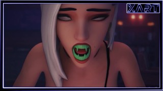 Vampire Girl Sucking Cock And Swallowing Cumber