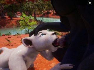 Wolf And Lioness Anal Sex