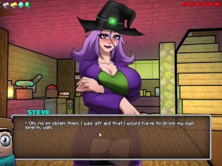 Hornycraft Milf Witch Milking Big_Penis and Sperms Collecting