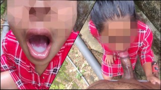 Deepthroat Outdoor Blowjob In Sri Lanka And Cum Swallow