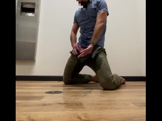 Public Bathroom Pissing And Cumming