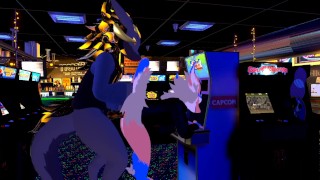 Butt A Massive Wickerbeast Pounces On A Female Nardo In An Arcade