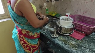 First Time Anal In The Kitchen An Indian Maid Is Hard Fucking