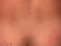 Wife slams 9 dildo into husband's ass