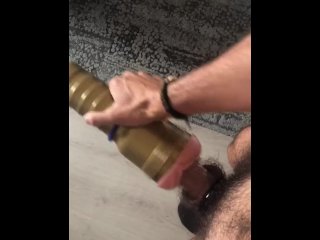 Caught Edging N Jerking Dick In Hotel Room - Fleshlight Fuck