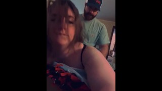 Slut Wife Daddy Threw Me Over The Couch Destroying My Pussy