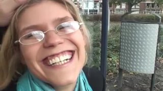 Net69 - Hot Dutch Blonde in Glasses Enjoys Anal Fingering and Hard Anal Sex