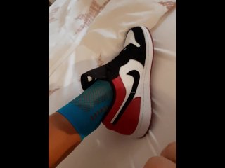 Now See Me Cum On That Kinky Nike Air Jordans