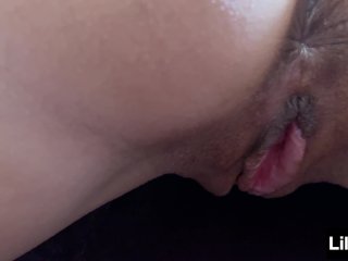 FOOTJOB-RUBBING PUSSY Look How I Excite My Young Husband... He EndsUp Splashing_Me Sperm